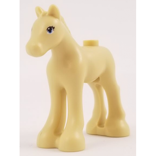 LEGO ANIMAL Horse, Friends, Foal with Black and White Eyes
